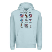 Blue Mist god says i am Premium Hoodie - MaliasSmallBusiness