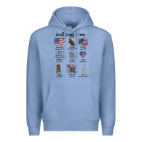 Colony Blue god says i am Premium Hoodie - MaliasSmallBusiness