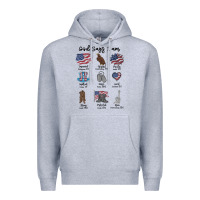Heather Grey god says i am Premium Hoodie - MaliasSmallBusiness