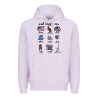 Lilac god says i am Premium Hoodie - MaliasSmallBusiness