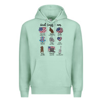 Seafoam god says i am Premium Hoodie - MaliasSmallBusiness