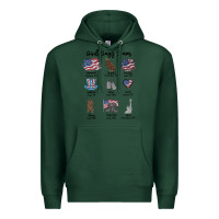 Sports Green god says i am Premium Hoodie - MaliasSmallBusiness
