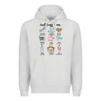 Dove Grey god says i am Premium Hoodie - MaliasSmallBusiness