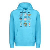 Ocean Blue god says i am Premium Hoodie - MaliasSmallBusiness