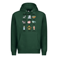 Sports Green god says i am Premium Hoodie - MaliasSmallBusiness