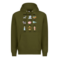 Army Green god says i am Premium Hoodie - MaliasSmallBusiness