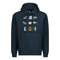 Navy god says i am Premium Hoodie - MaliasSmallBusiness