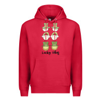Cardinal lucky vibes Premium Hoodie - MaliasSmallBusiness