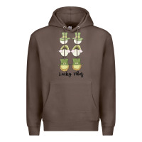 Coffee lucky vibes Premium Hoodie - MaliasSmallBusiness