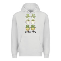Dove Grey lucky vibes Premium Hoodie - MaliasSmallBusiness