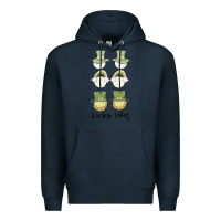 Navy lucky vibes Premium Hoodie - MaliasSmallBusiness