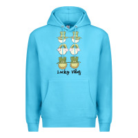 Ocean Blue lucky vibes Premium Hoodie - MaliasSmallBusiness