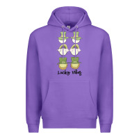 Purple lucky vibes Premium Hoodie - MaliasSmallBusiness