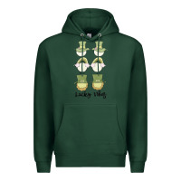 Sports Green lucky vibes Premium Hoodie - MaliasSmallBusiness