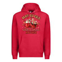 Cardinal hot cocoa and christmas movies Premium Hoodie - MaliasSmallBusiness
