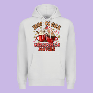 Hot Cocoa And Christmas Movies Premium Hoodie Designed By Maliassmallbusiness