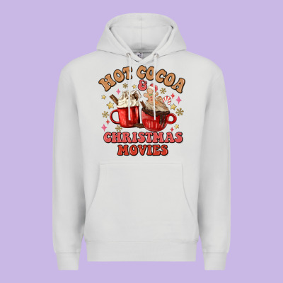 Premium Hoodie hot cocoa and christmas movies
