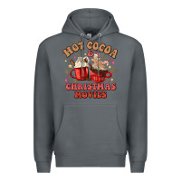 Rock hot cocoa and christmas movies Premium Hoodie - MaliasSmallBusiness