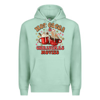 Seafoam hot cocoa and christmas movies Premium Hoodie - MaliasSmallBusiness
