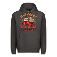 Smoke hot cocoa and christmas movies Premium Hoodie - MaliasSmallBusiness