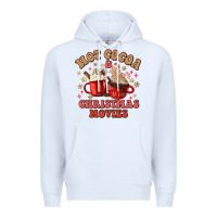 White hot cocoa and christmas movies Premium Hoodie - MaliasSmallBusiness