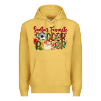 Antique Gold santas favorite soccer player Premium Hoodie - MaliasSmallBusiness