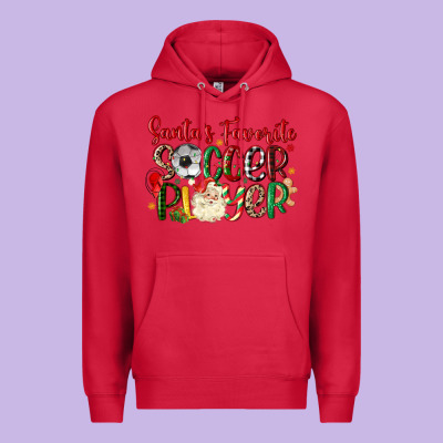Premium Hoodie santas favorite soccer player