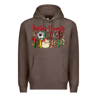 Coffee santas favorite soccer player Premium Hoodie - MaliasSmallBusiness