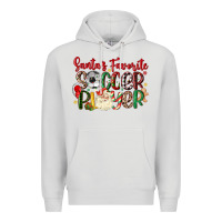 Dove Grey santas favorite soccer player Premium Hoodie - MaliasSmallBusiness
