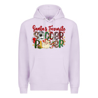 Lilac santas favorite soccer player Premium Hoodie - MaliasSmallBusiness