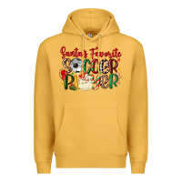 Mustard santas favorite soccer player Premium Hoodie - MaliasSmallBusiness