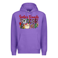 Purple santas favorite soccer player Premium Hoodie - MaliasSmallBusiness