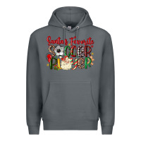 Rock santas favorite soccer player Premium Hoodie - MaliasSmallBusiness