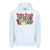 White santas favorite soccer player Premium Hoodie - MaliasSmallBusiness