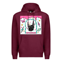 Burgundy some days i rock it Premium Hoodie - MaliasSmallBusiness