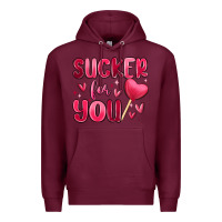 Burgundy sucker for you Premium Hoodie - MaliasSmallBusiness
