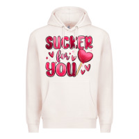 Pale Pink sucker for you Premium Hoodie - MaliasSmallBusiness