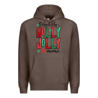 Coffee somebodys holly jolly mama Premium Hoodie - MaliasSmallBusiness