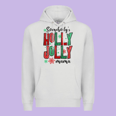 Premium Hoodie somebodys holly jolly mama