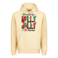 Pina Colada somebodys holly jolly mama Premium Hoodie - MaliasSmallBusiness