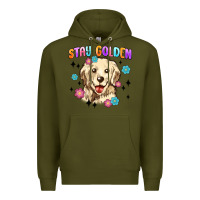 Army Green stay golden Premium Hoodie - MaliasSmallBusiness