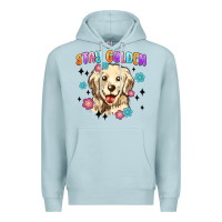Blue Mist stay golden Premium Hoodie - MaliasSmallBusiness