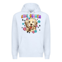 White stay golden Premium Hoodie - MaliasSmallBusiness