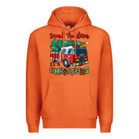 Carrot sound the alarm its christmas fire truck Premium Hoodie - MaliasSmallBusiness