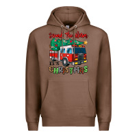 Chestnut sound the alarm its christmas fire truck Premium Hoodie - MaliasSmallBusiness