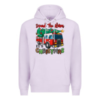 Lilac sound the alarm its christmas fire truck Premium Hoodie - MaliasSmallBusiness