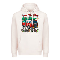 Pale Pink sound the alarm its christmas fire truck Premium Hoodie - MaliasSmallBusiness
