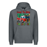 Rock sound the alarm its christmas fire truck Premium Hoodie - MaliasSmallBusiness
