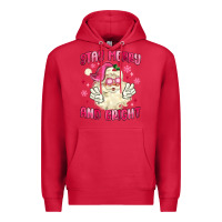 Cardinal stay merry and bright Premium Hoodie - MaliasSmallBusiness