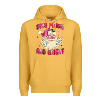 Mustard stay merry and bright Premium Hoodie - MaliasSmallBusiness